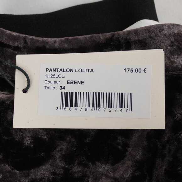 ba&sh Lolita Crushed Velvet Bootcut Flared Bottoms in Brown - Size 34 (NWT) - Picture 9 of 12